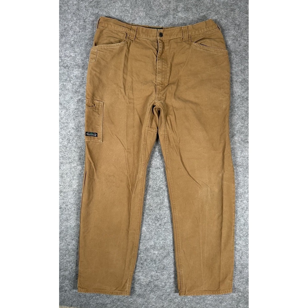 Arborwear Mens‎ Canvas Work Utility Cargo Pants Brown Size 40x34